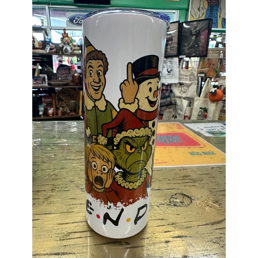 Christmas Friends Flipping Off 20 oz Tumbler